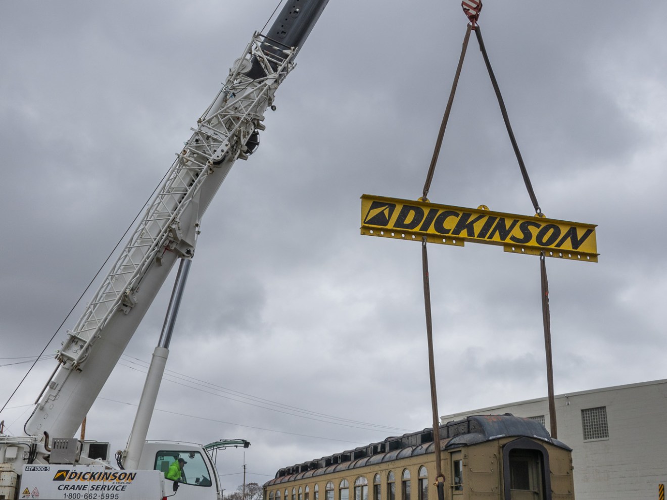 a train on a steel track