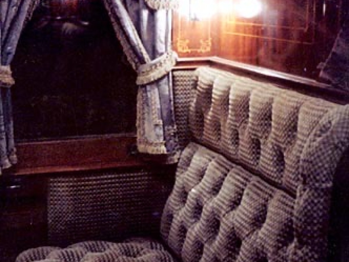 a double bed in a room