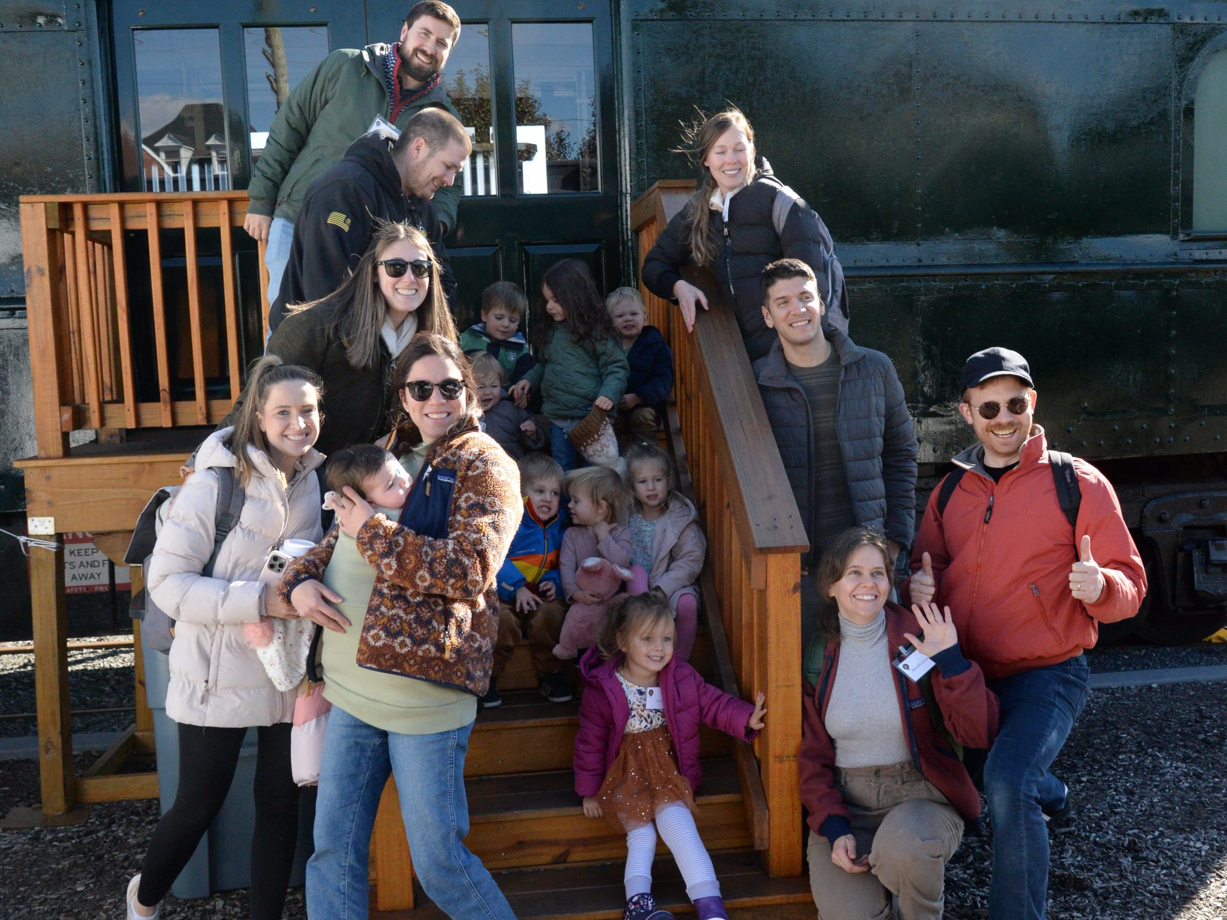 a group of people posing for a picture