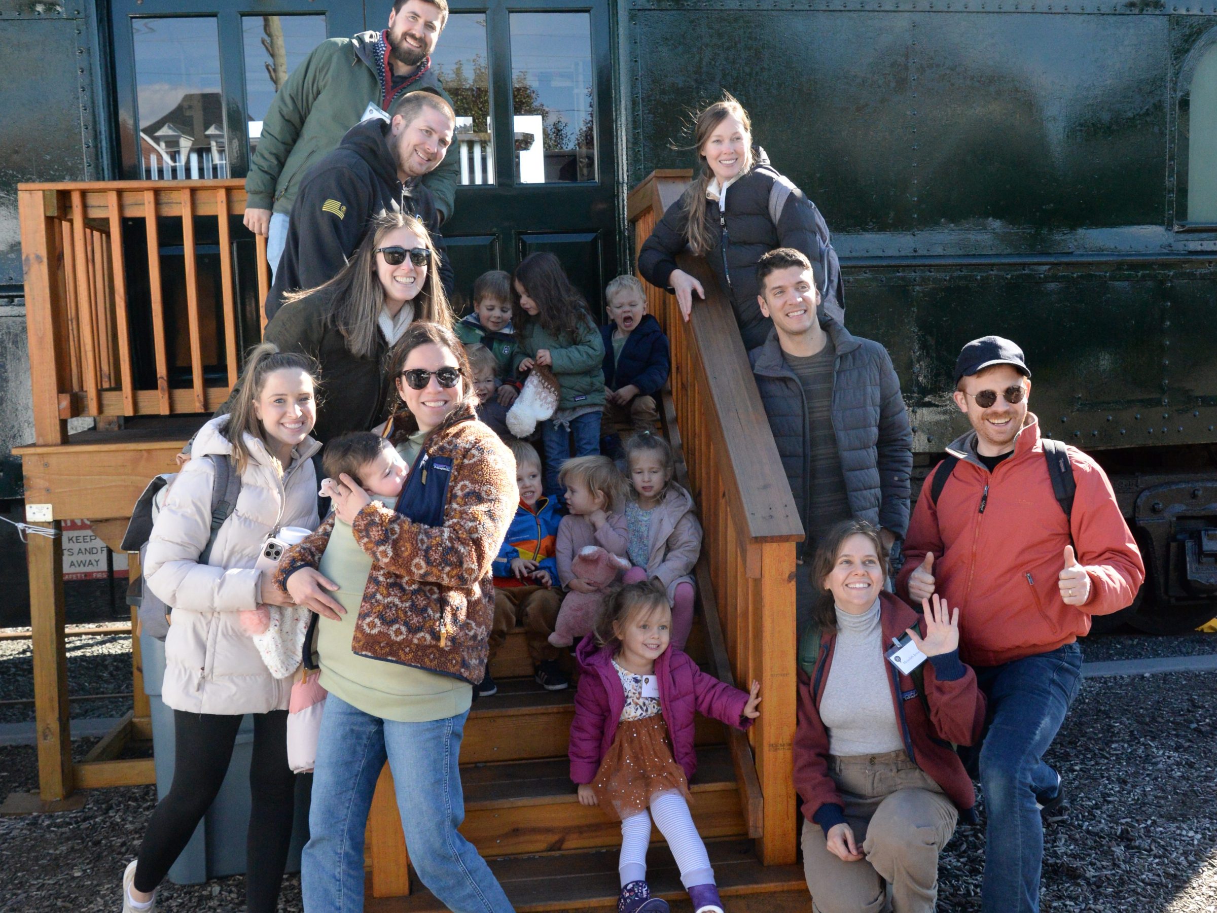 a group of people posing for a picture