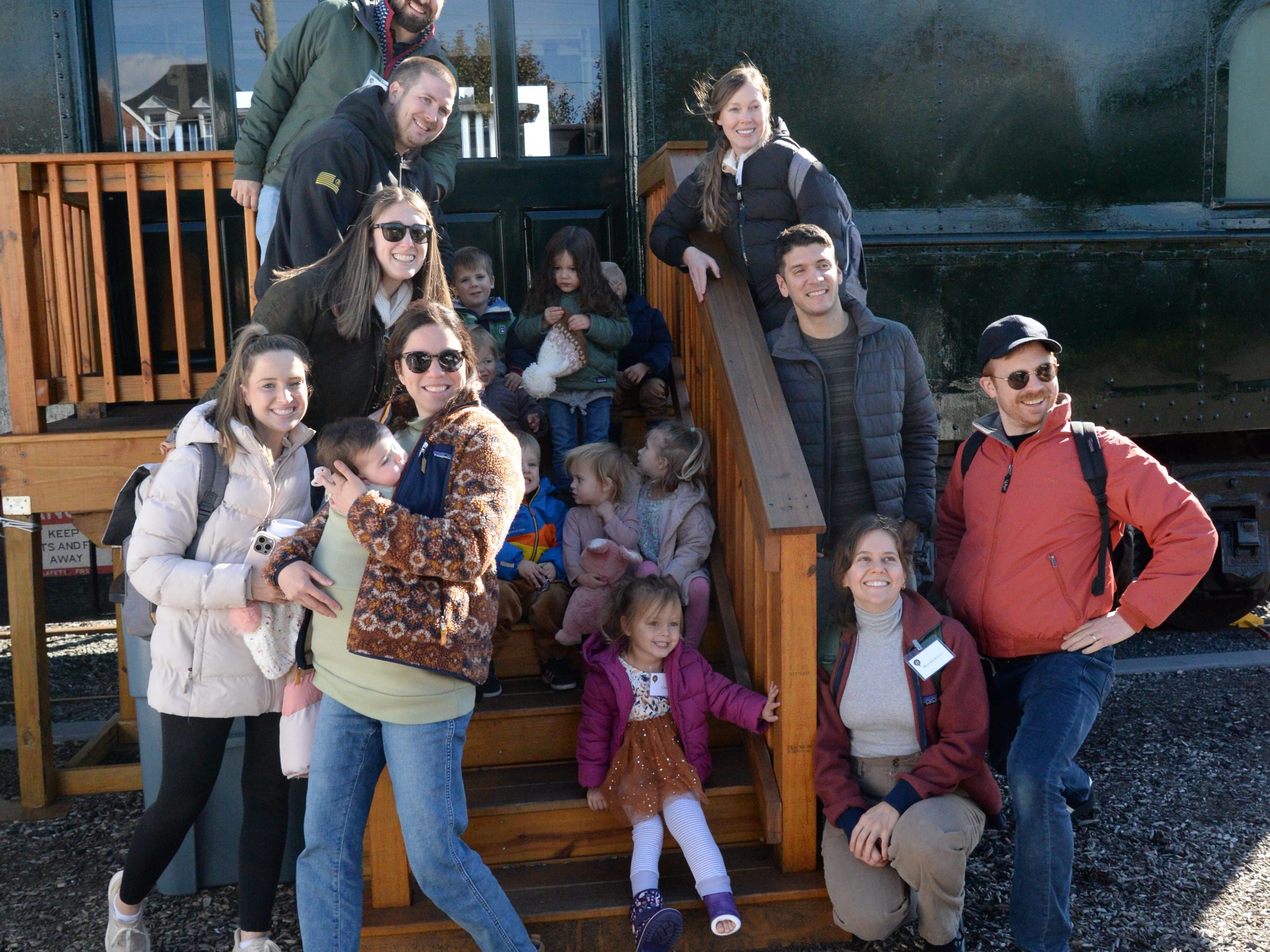 a group of people posing for a picture