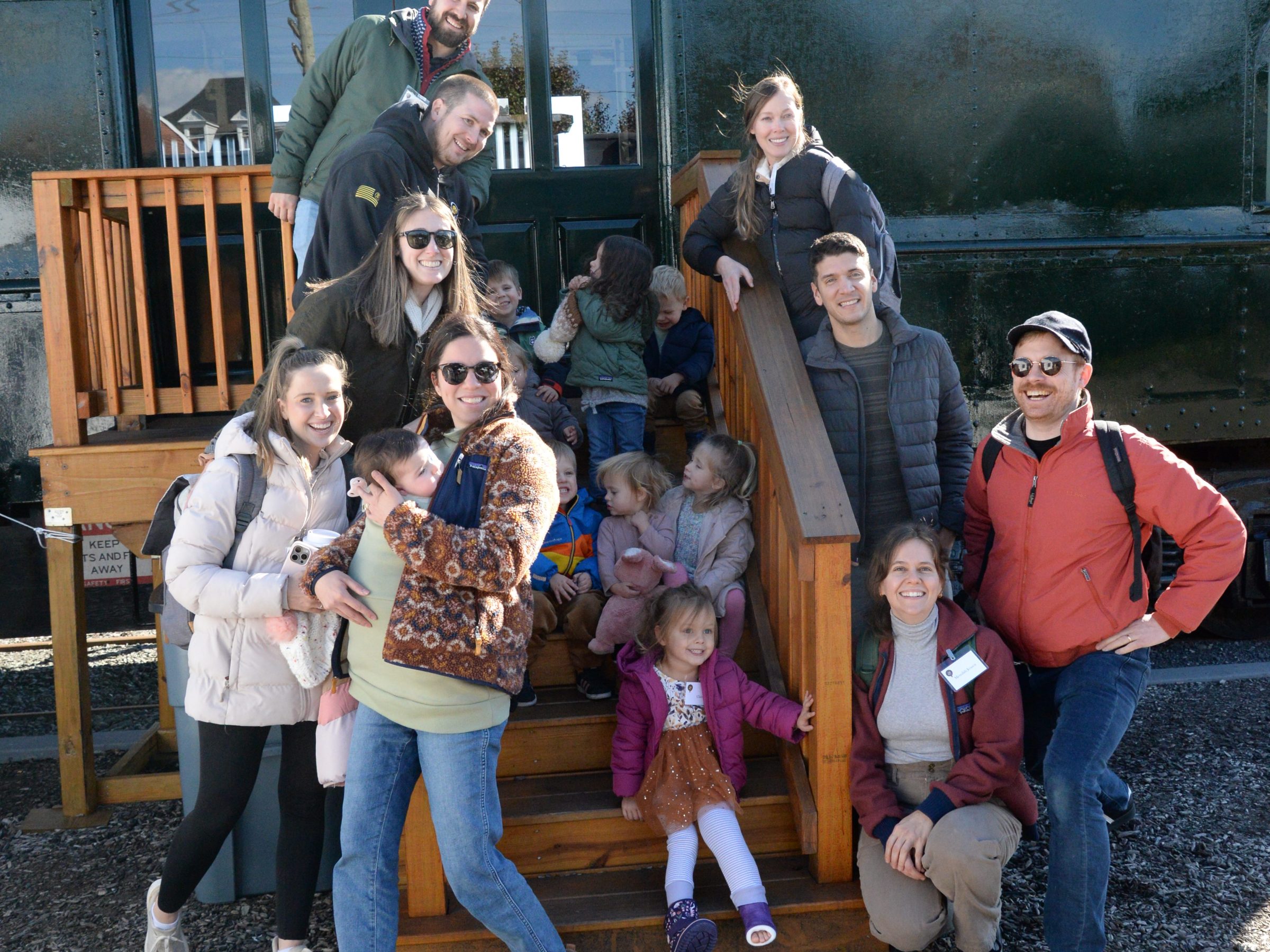 a group of people posing for a picture