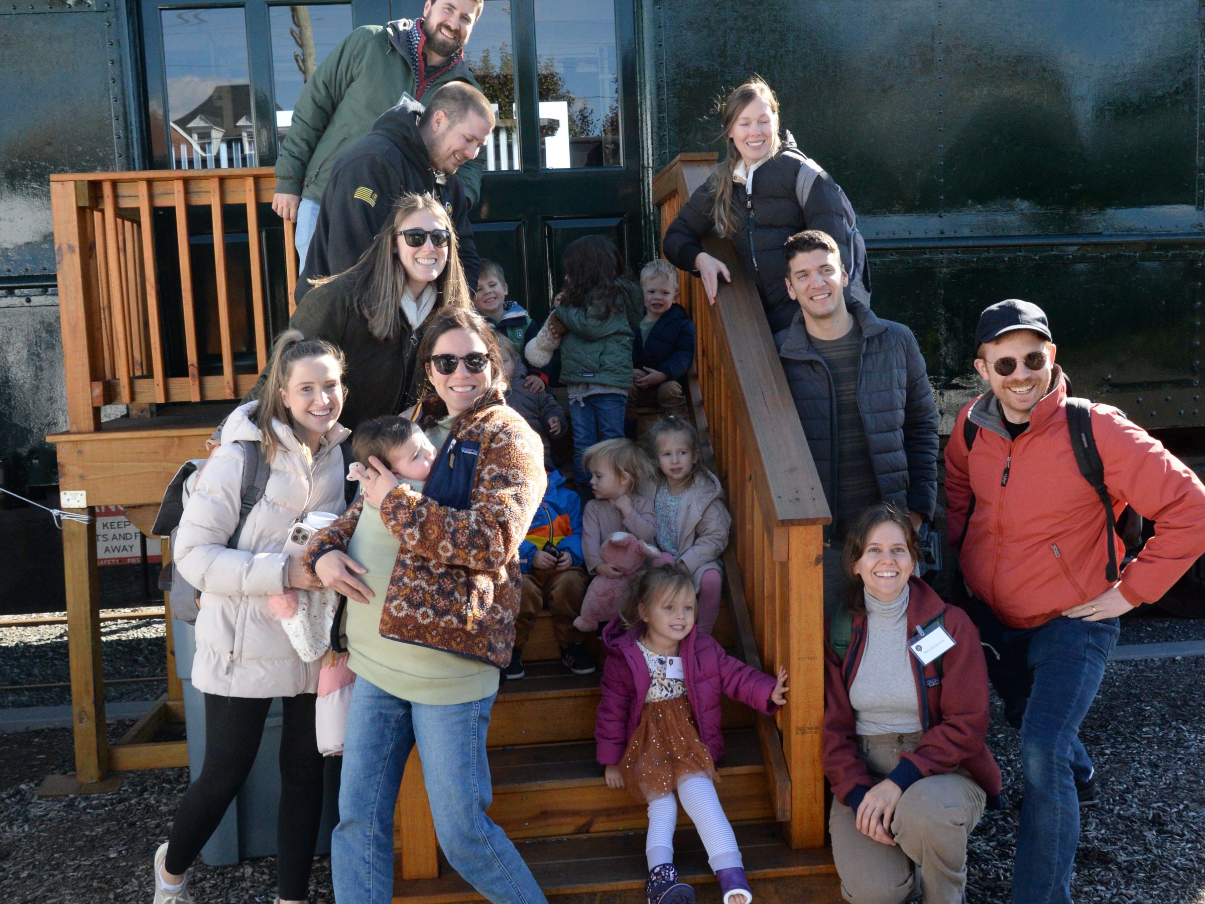 a group of people posing for a picture