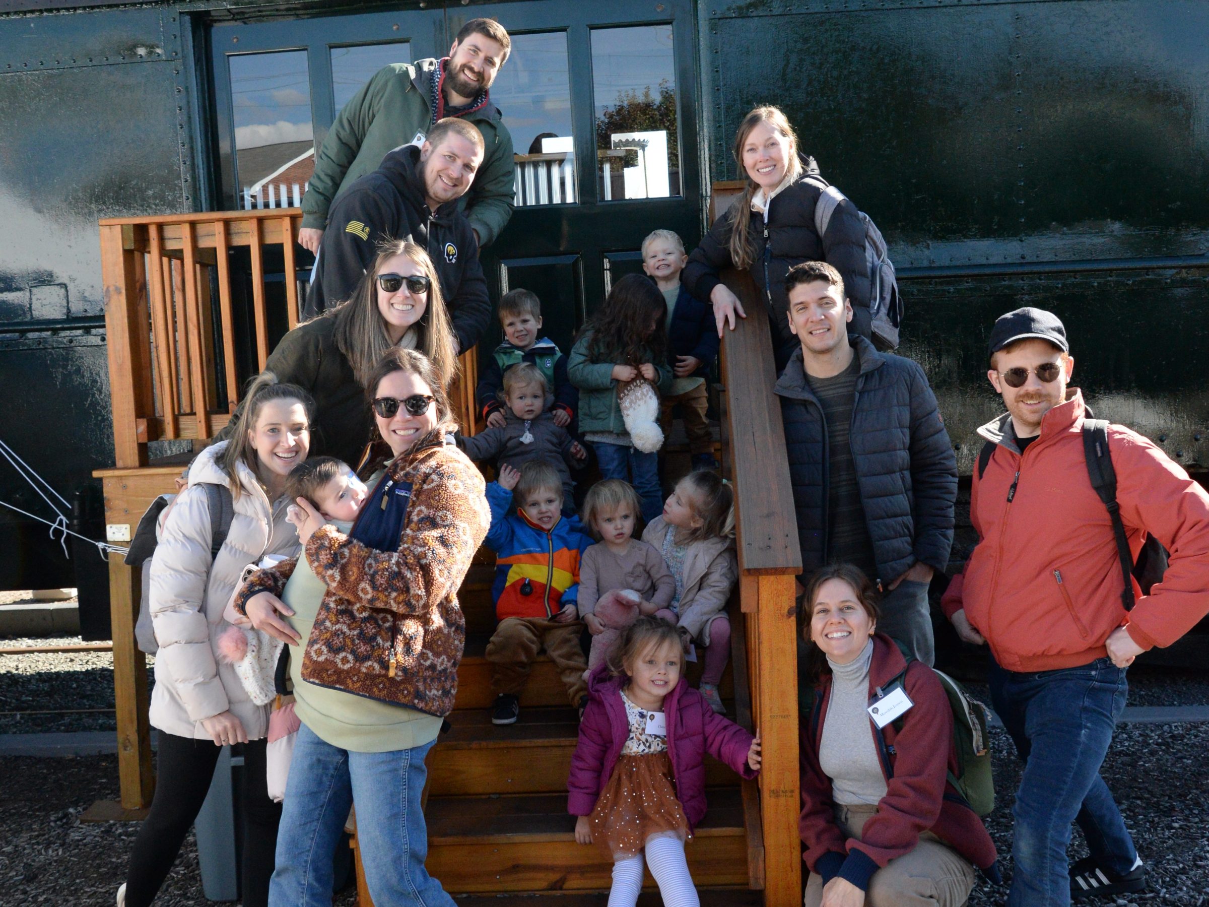 a group of people posing for a picture