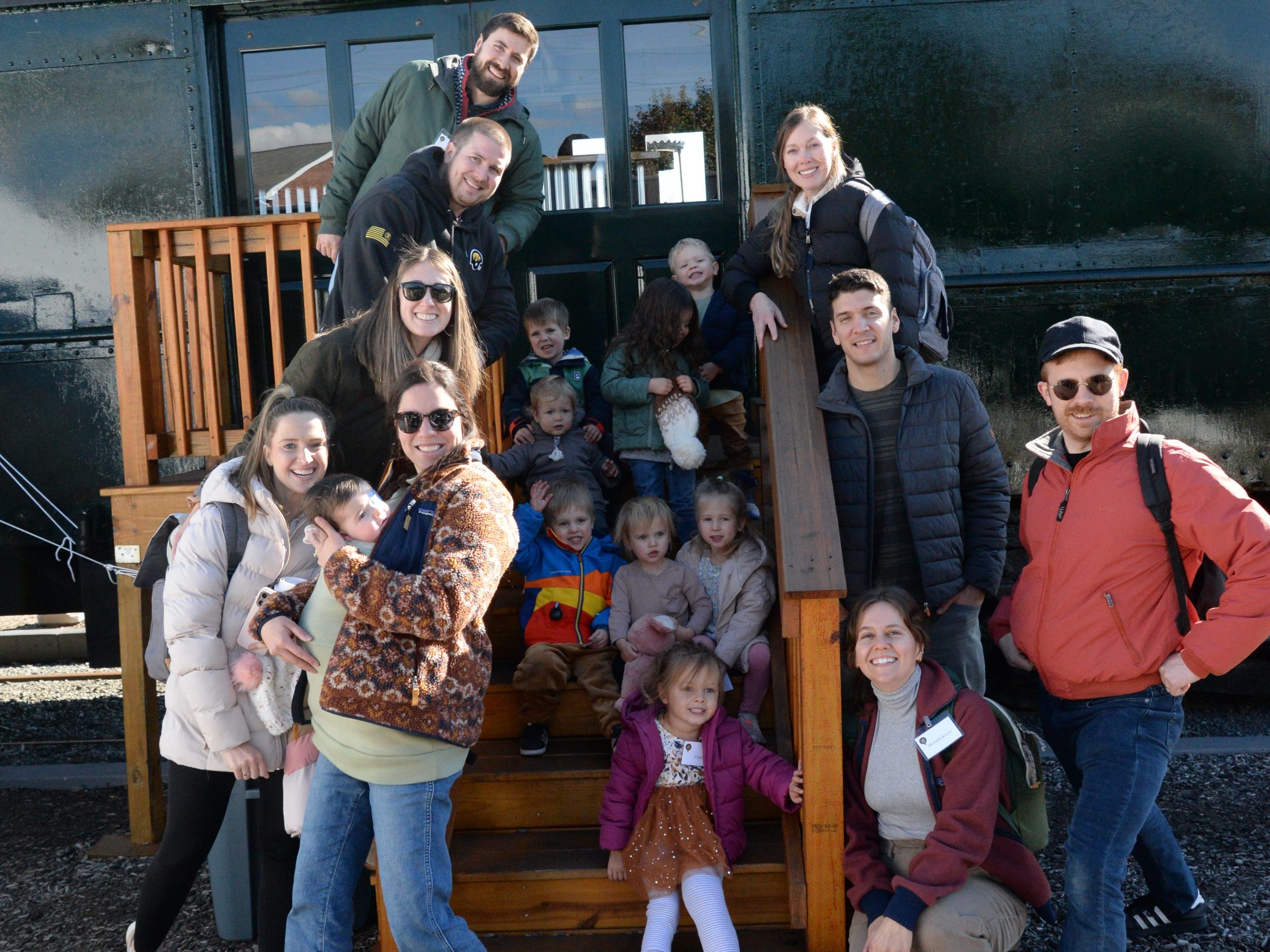 a group of people posing for a picture