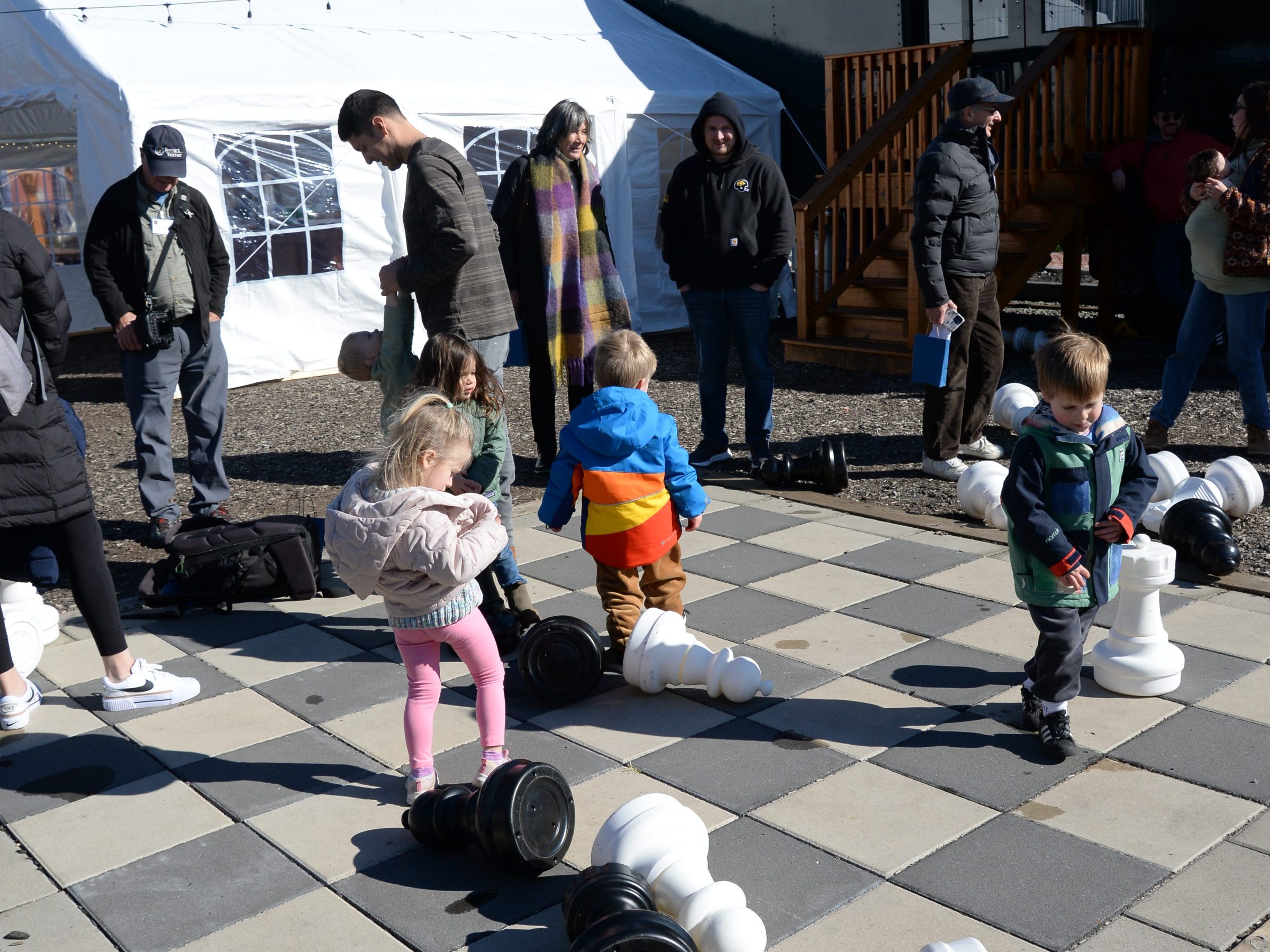 a group of people posing for the camera